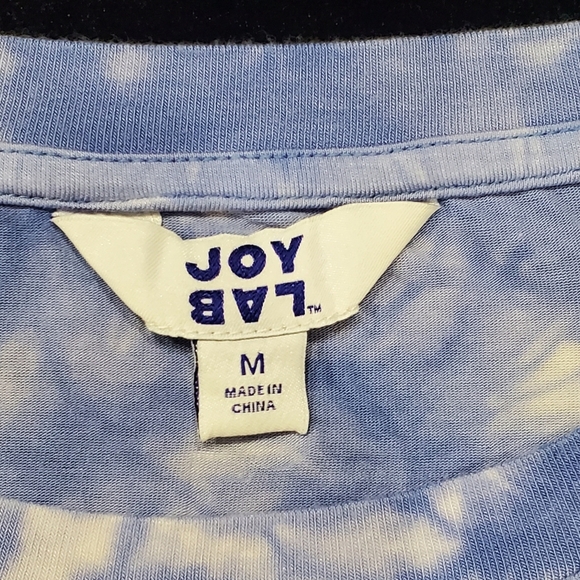 JoyLab Blue Tie-Dye Women's Top - Picture 3 of 7